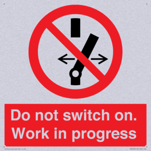 Do not switch on. Work in progress